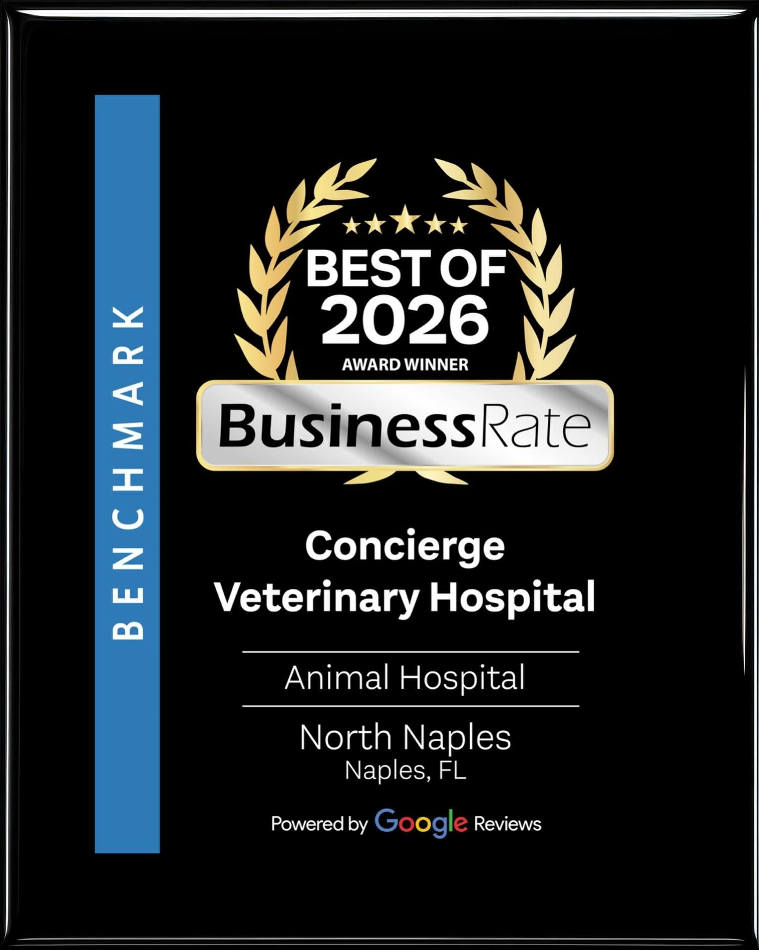Concierge Veterinary Hospital — BusinessRate Best of 2026 Award Winner, Animal Hospital, North Naples, FL, powered by Google Reviews