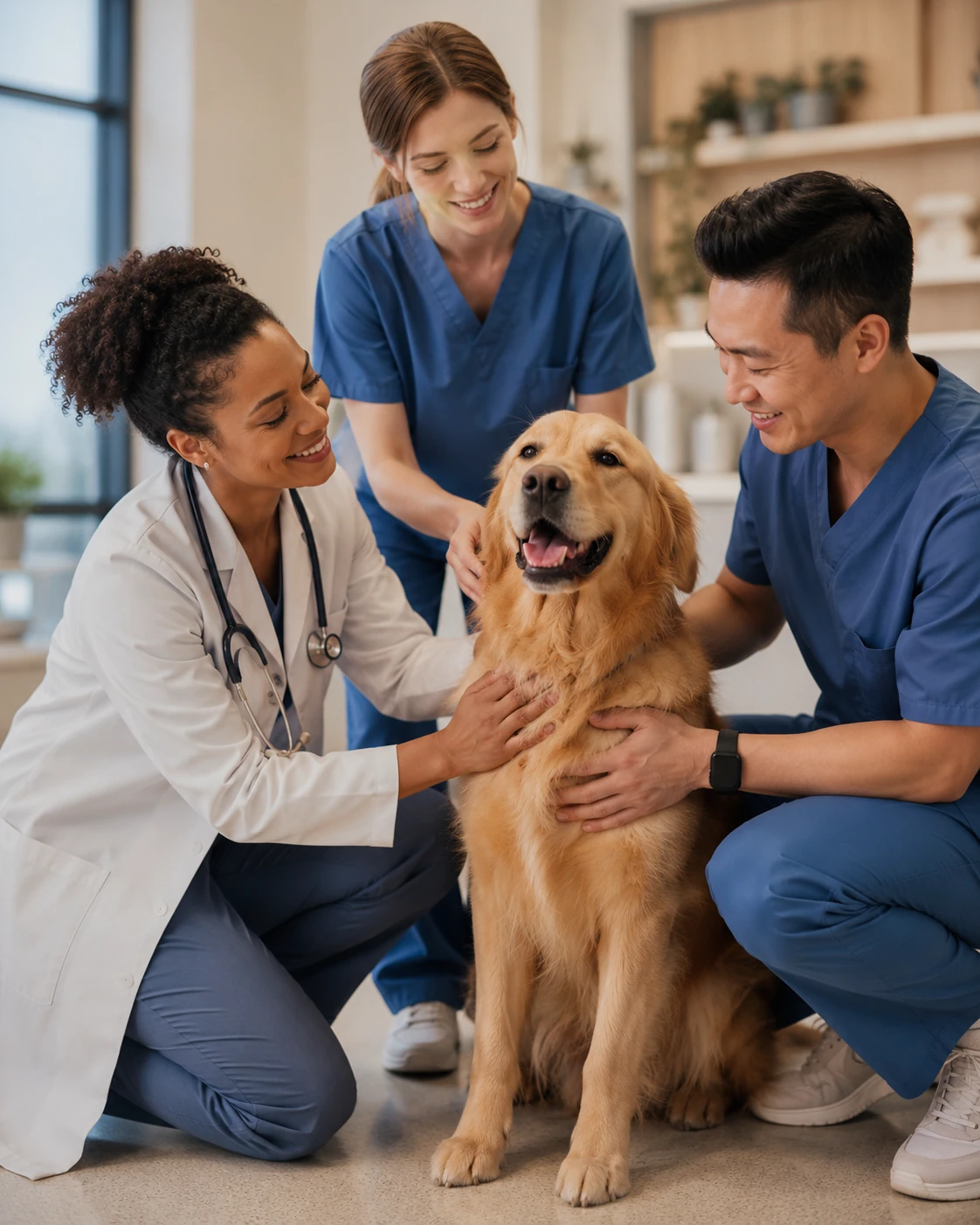 The Concierge Veterinary Hospital team caring for a patient