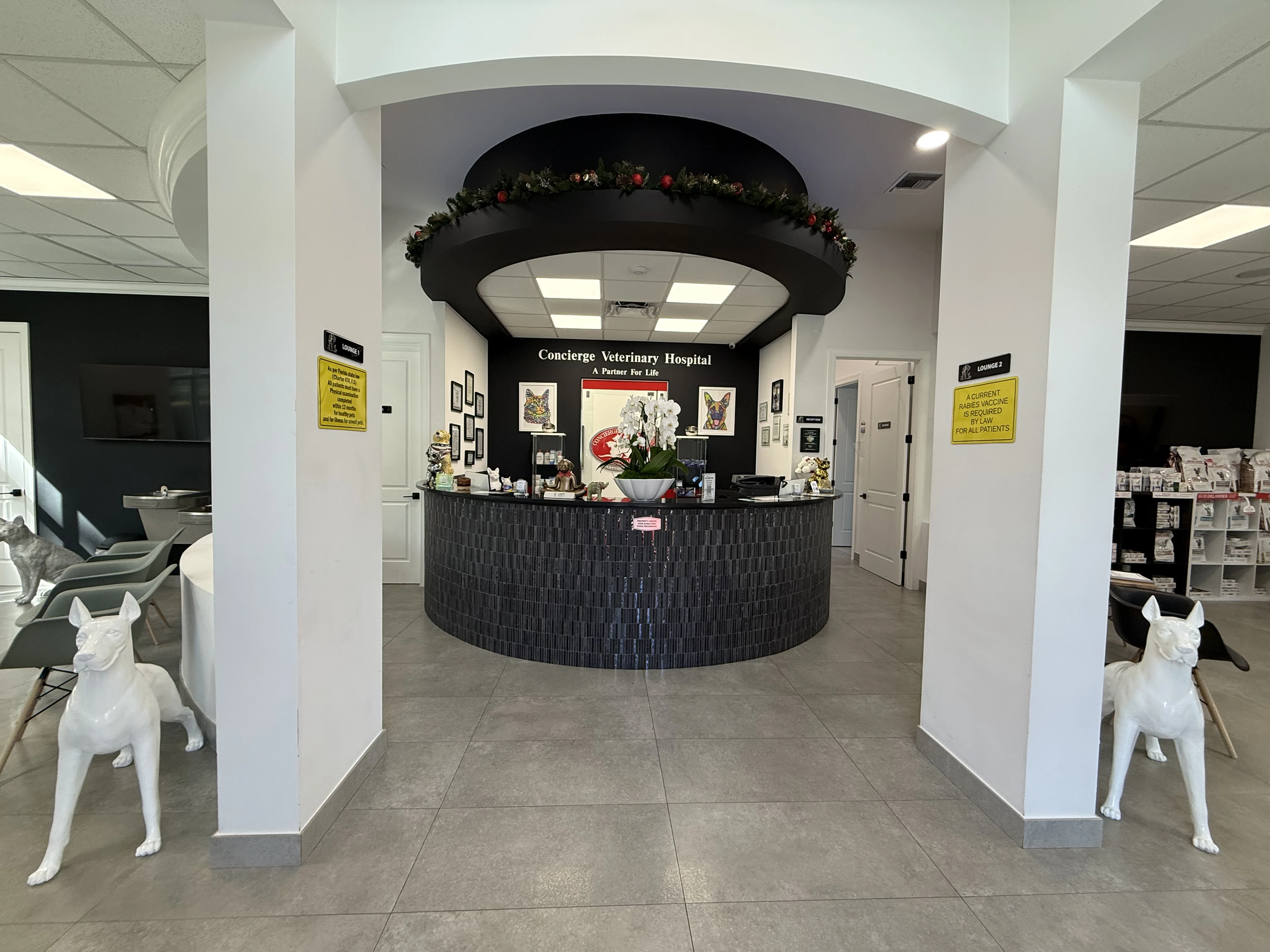 Reception desk