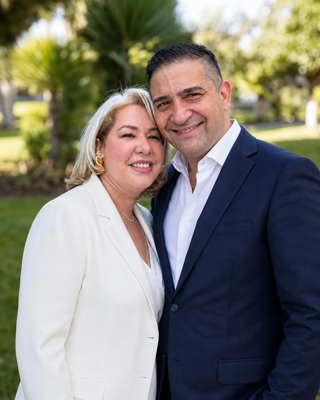 The Lopez family, owners of Concierge Veterinary Hospital of Naples
