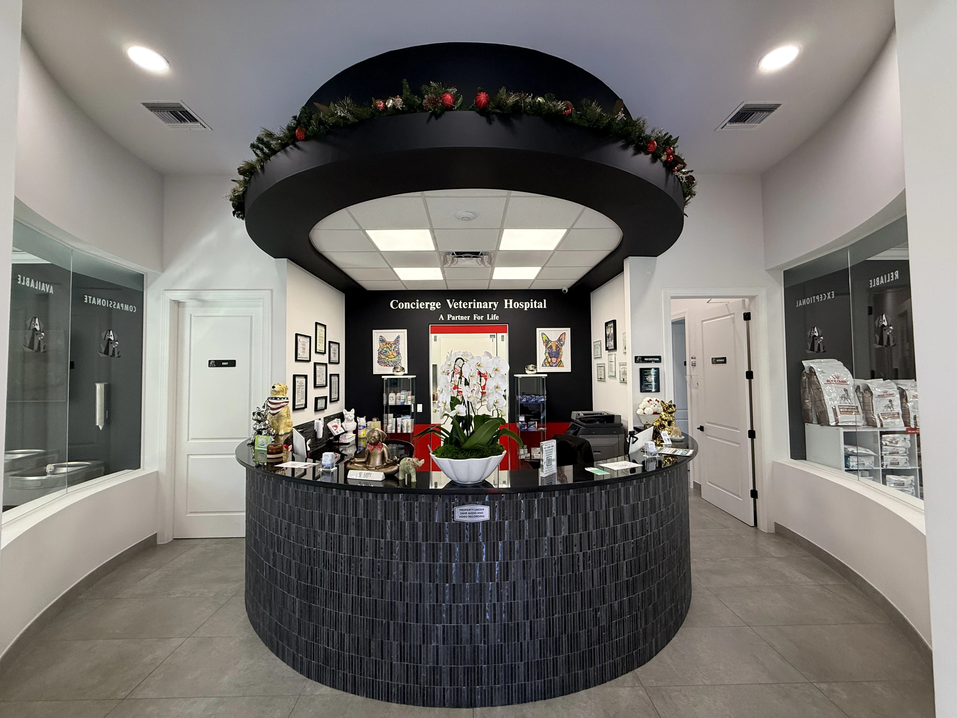Reception and lounges